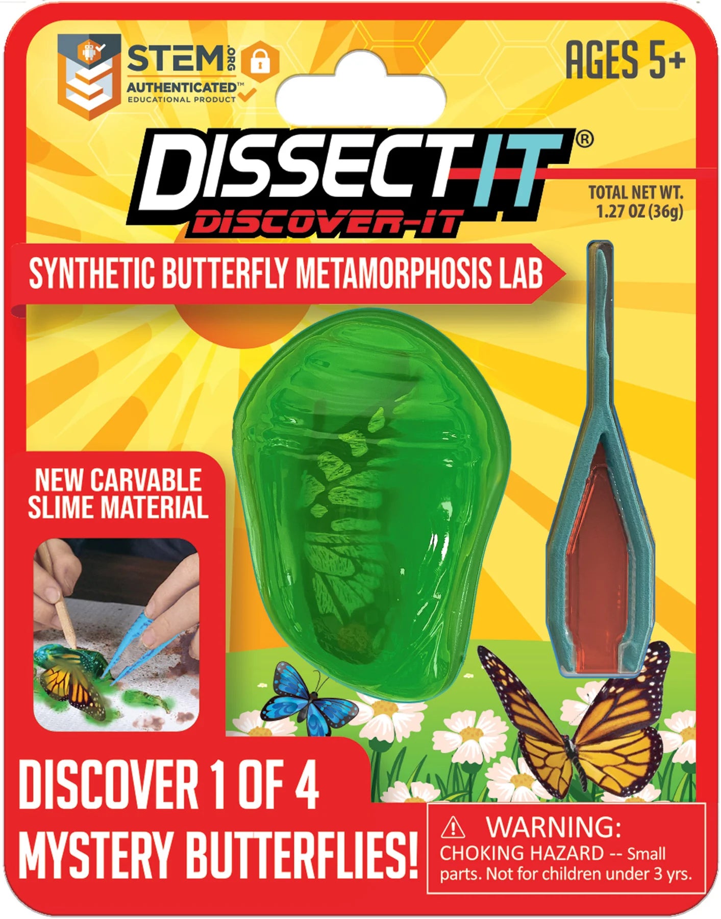 Dissect It: Synthetic Butterfly Metamorphosis Lab by Top Secret Toys #1123-9912