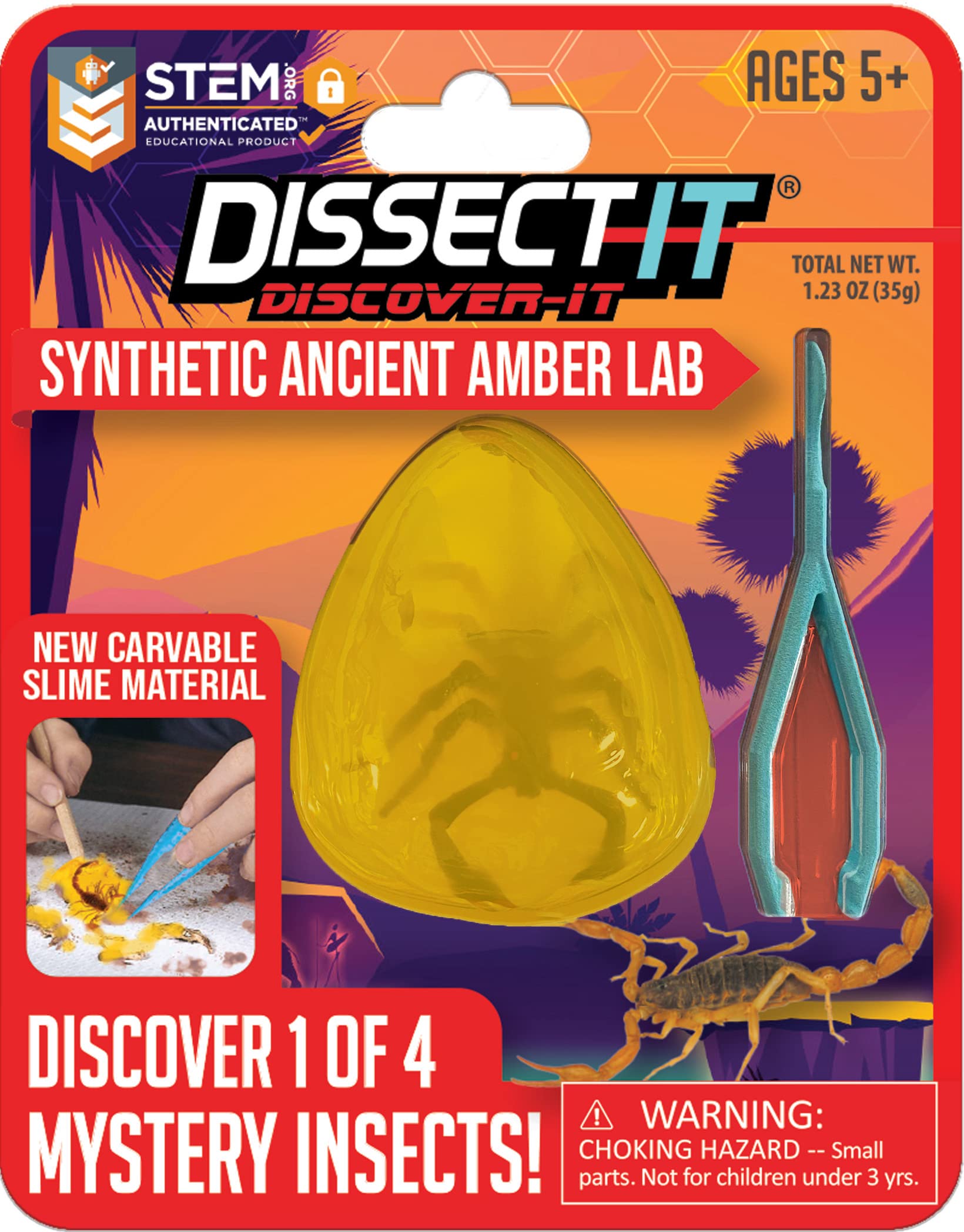 Dissect It: Synthetic Ancient Amber Lab by Top Secret Toys #1125-9912