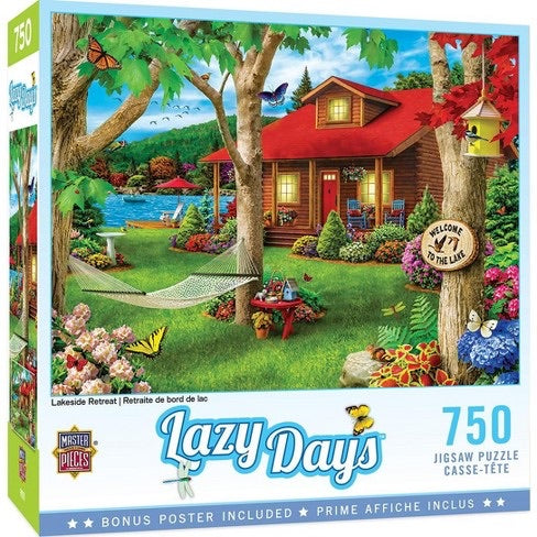 Lazy Days - Lakeside Retreat 750pc Puzzle by Masterpieces #31574
