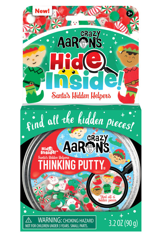 Santa’s Hidden Helpers Hide Inside Putty by Crazy Aaron’s 4” Tin