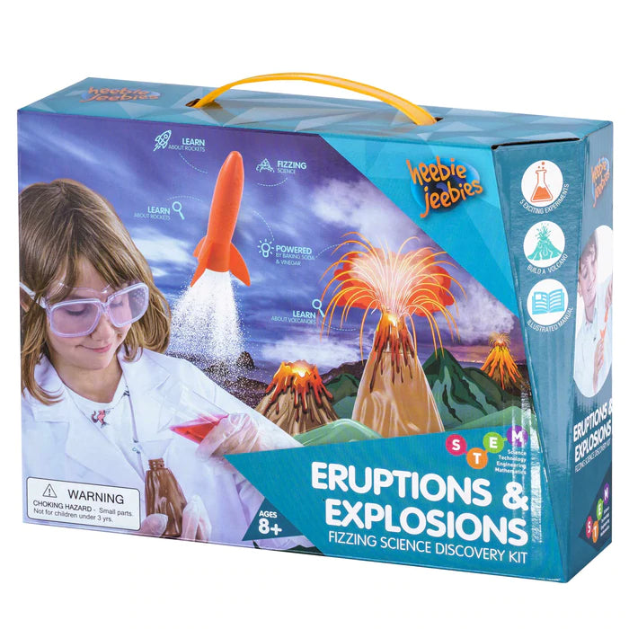 Eruptions & Explosions Fizzing Science Discovery Kit by Heebie Jeebies #HJ-4206