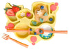Constructive Eating Box- Yellow Plate & Orange Utensils by Constructive Eating