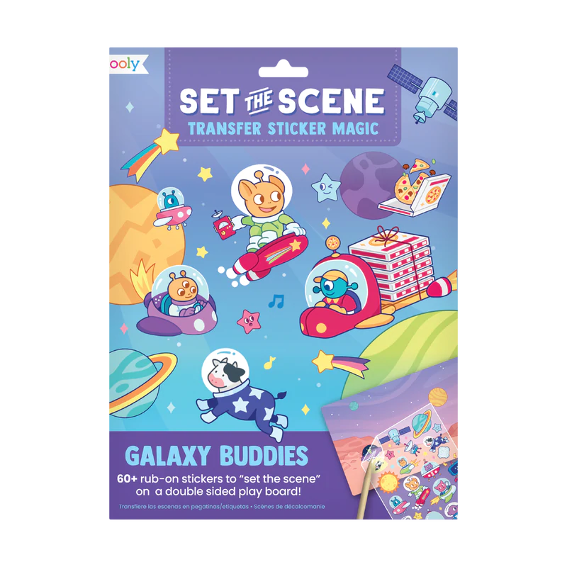 Set The Scene Transfer Sticker Magic: Galaxy Buddies by Ooly