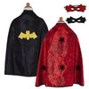 Reversible Spider & Bat Cape- Size 3/4 by Great Pretenders #55270