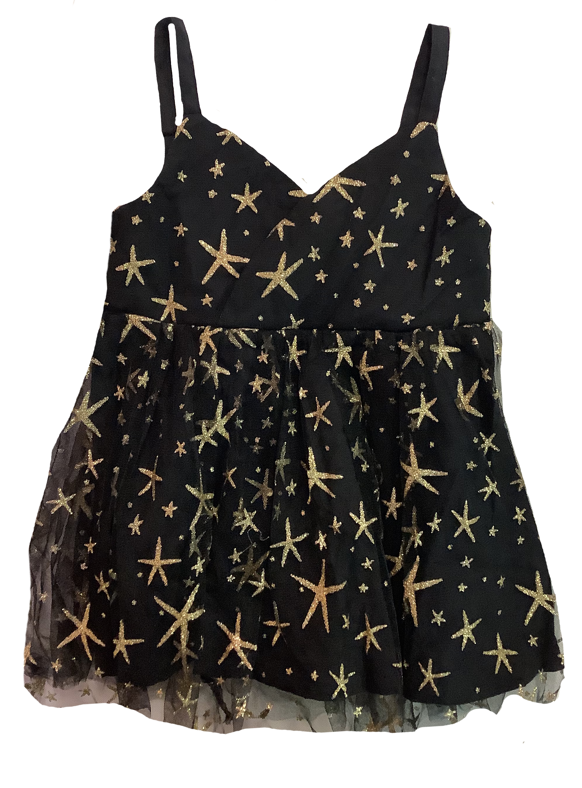 Black Glitter Tulle Princess Dress