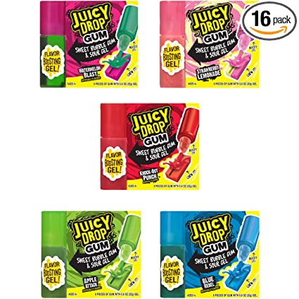 Juicy Drop Gum with Flavor Boosting Gel