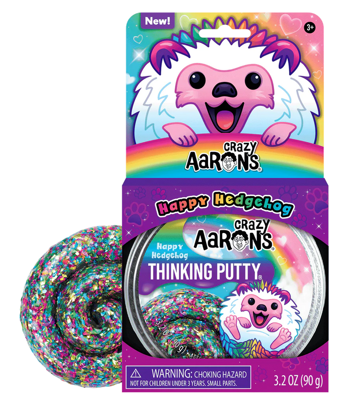 Happy Hedgehog Thinking Putty 4” Tin by Crazy Aaron’s #HG020