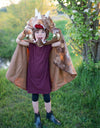 Triceratops Hooded Cape Brown- Size 4/5 by Great Pretenders #56795