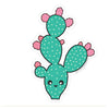 Kawaii Paddle Cactus Vinyl Sticker by Pipsticks