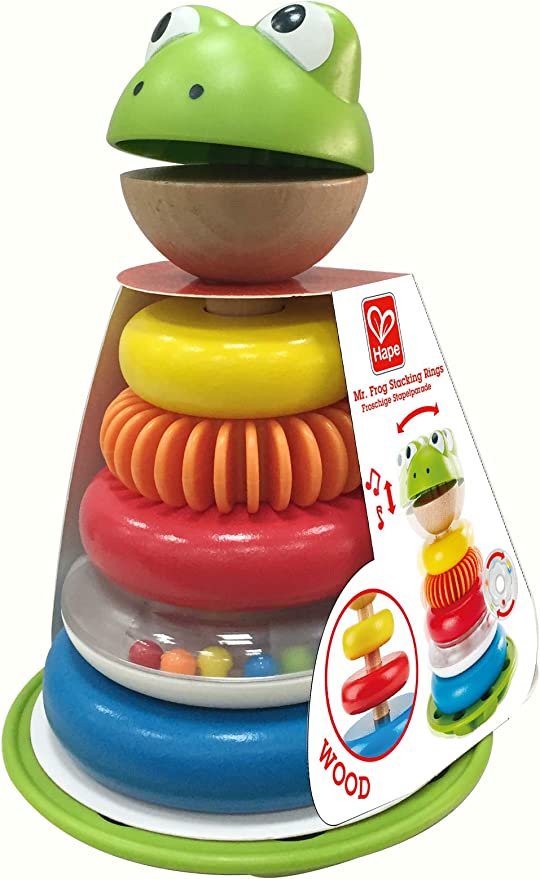 Mr. Frog Stacking Rings by Hape #E0457