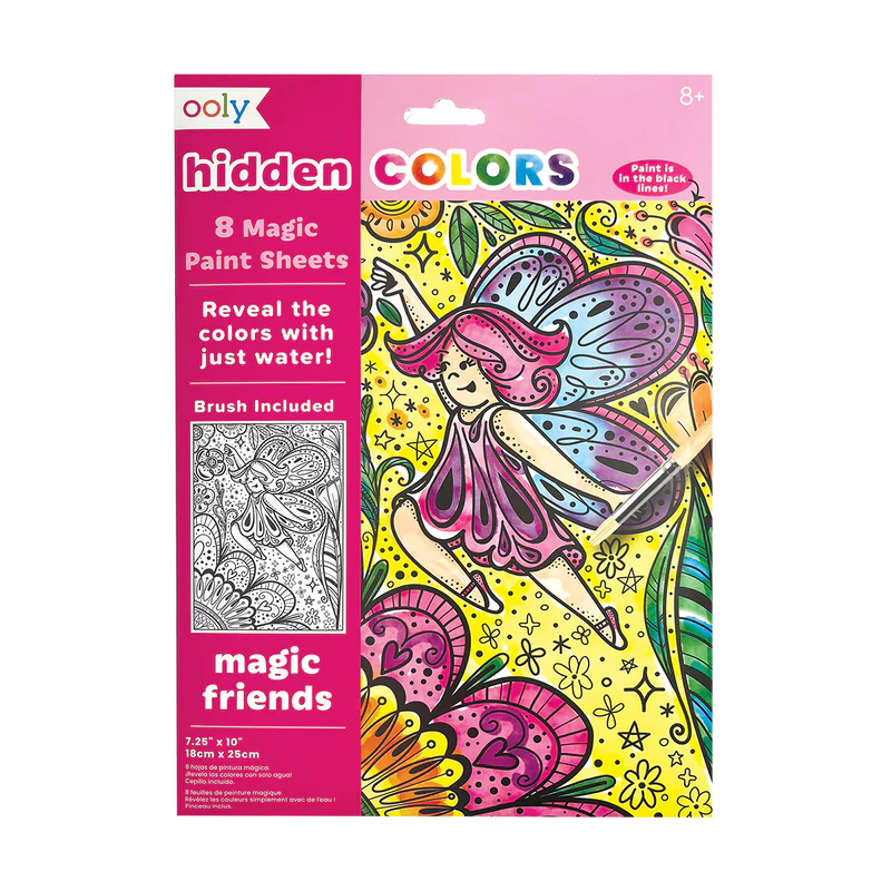 Hidden Colors Magic Paint Sheets: Magic Friends by Ooly #161-090