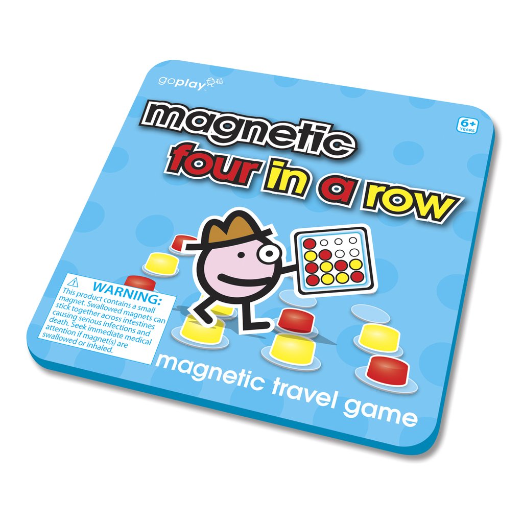 Magnetic 4 in a Row Travel Game by Toysmith #8161