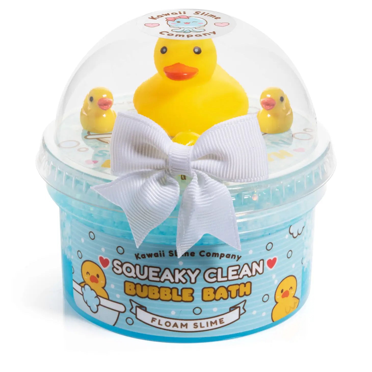 Squeaky Clean Bubble Bath Floam Slime by Kawaii Slime