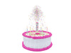 Party Popper Cake Topper with Edible Confetti Pink #3316