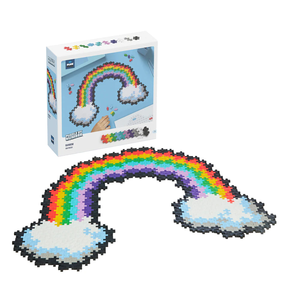 Puzzle By Number Rainbow 500 Pc Plus Plus #5103