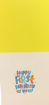 1 Year Birthday Card by Peaceable Kingdom