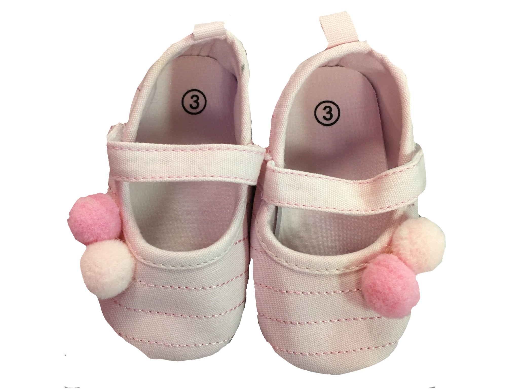 Baby Girl Pink Pom Pom Shoes