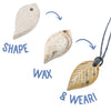 Leaf Pendant Soapstone Jewelry Kit by Studiostone Creative
