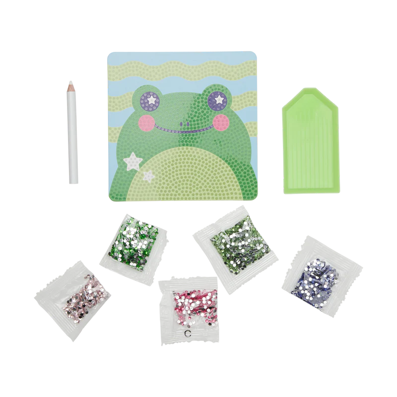 Razzle Dazzle DIY Mini Gem Art Kit Funny Frog by Ooly #161-087