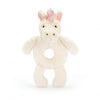 Bashful Unicorn Ring Rattle by Jellycat #UN4GR