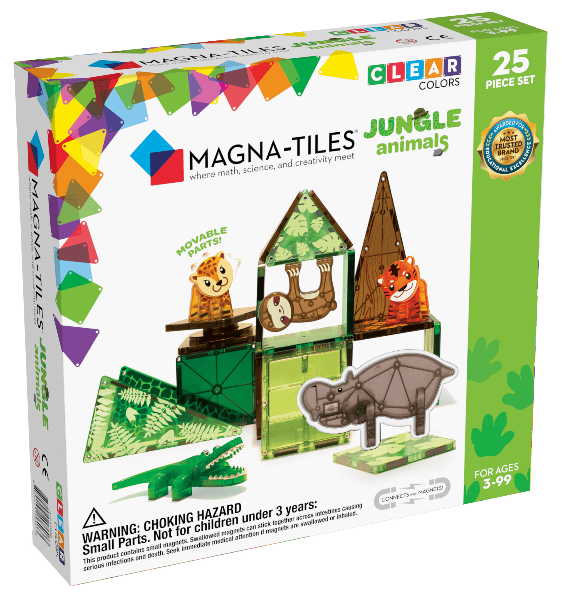 Magna-Tiles Jungle Animals 25 Piece Set #21225