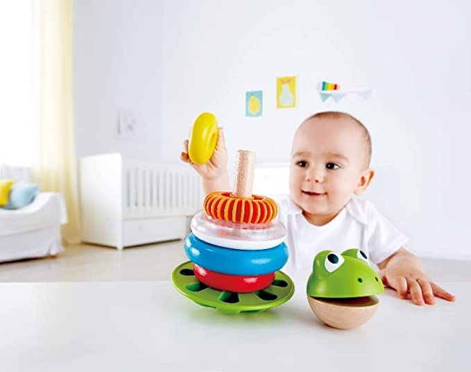 Mr. Frog Stacking Rings by Hape #E0457