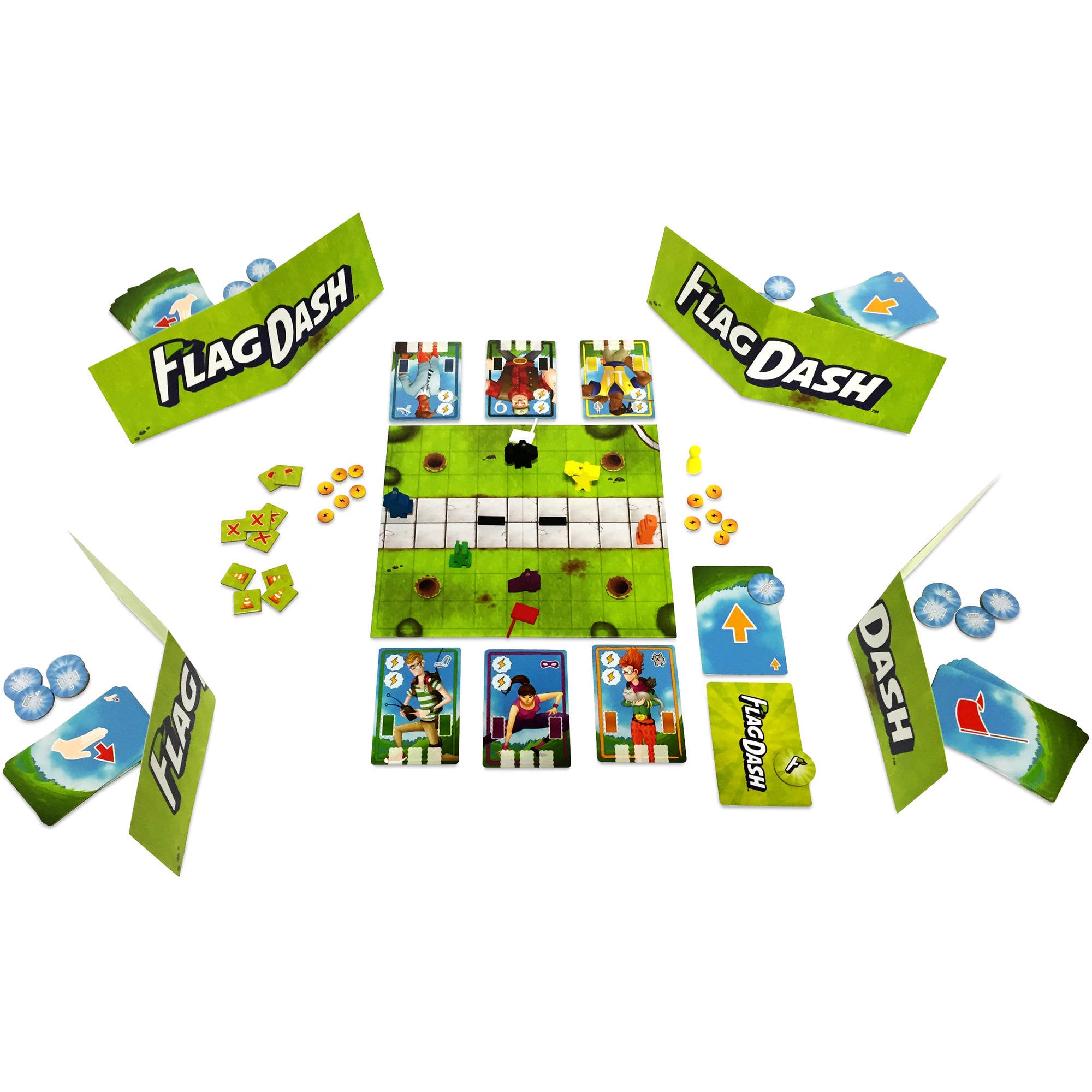 Flag Dash Board Game by PieceKeeper Games