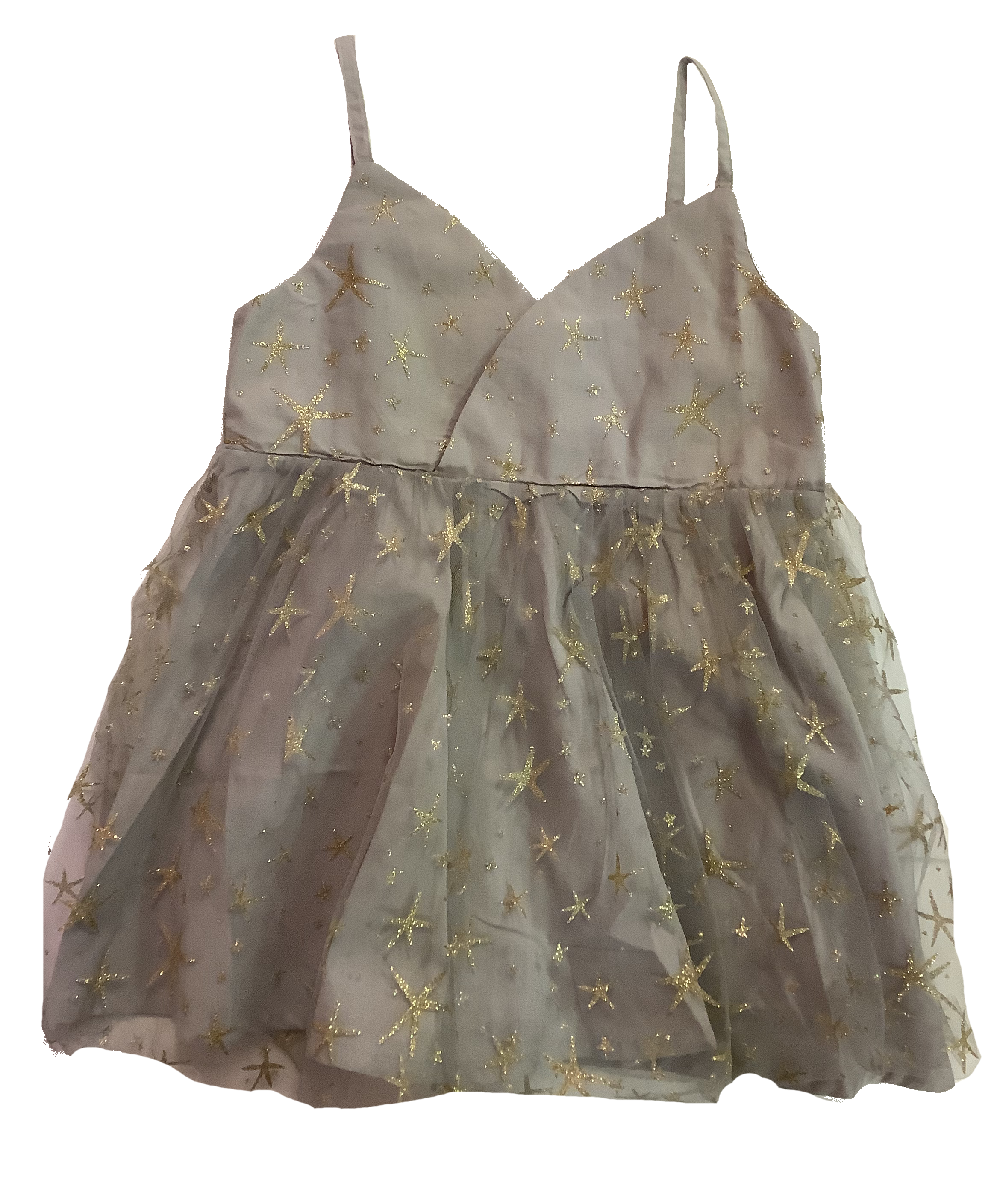 Gray Glitter Tulle Princess Dress