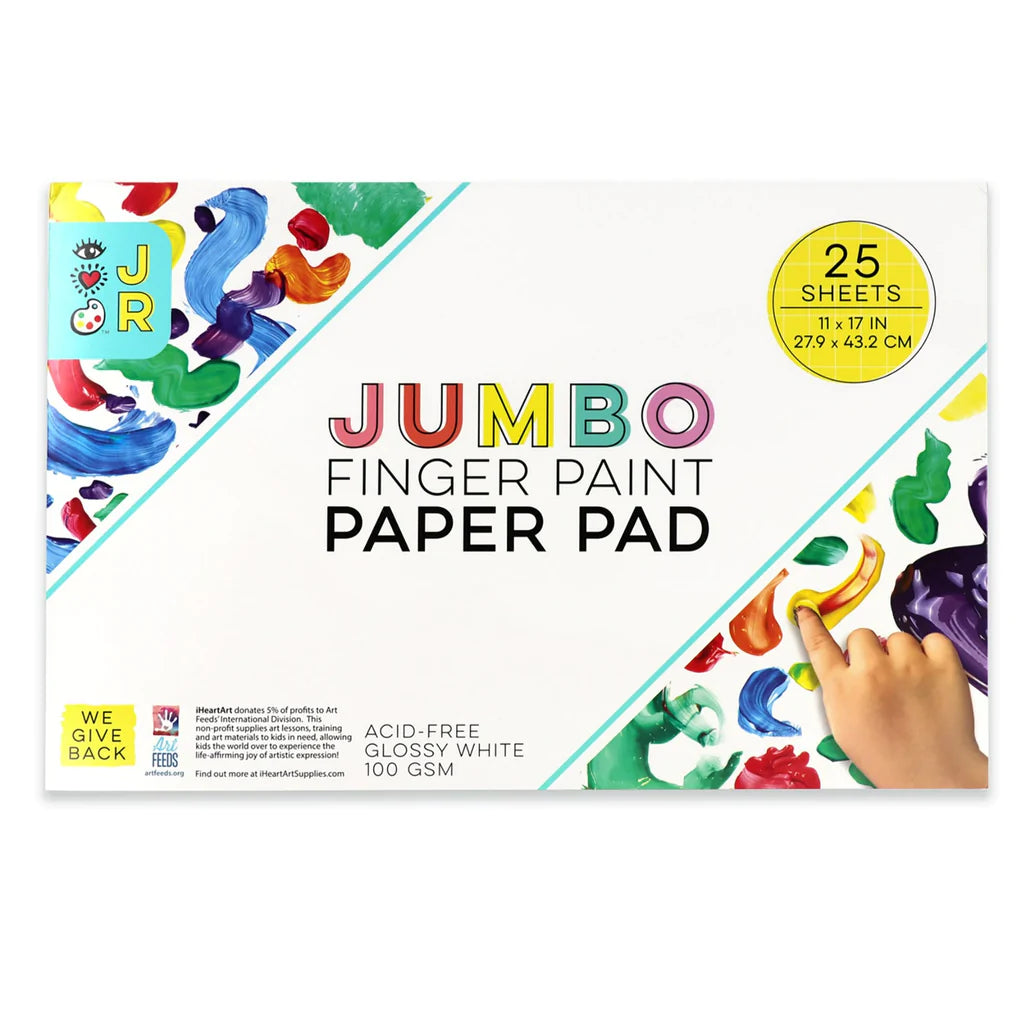 Jumbo Finger Paint Paper Pad by Bright Stripes #19725