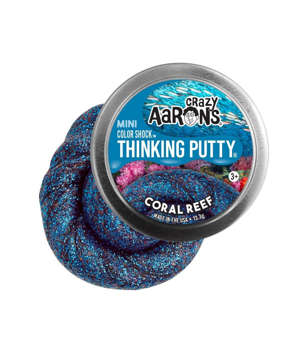 Coral Reef 2'' Tin Thinking Putty by Crazy Aaron’s