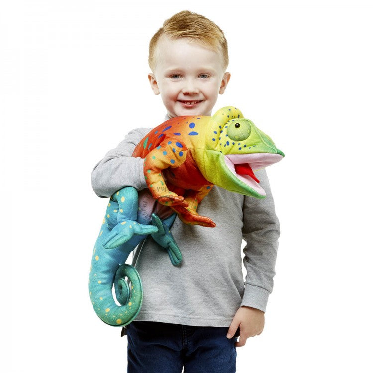 Large Chameleon Puppet by The Puppet Company #PC009701