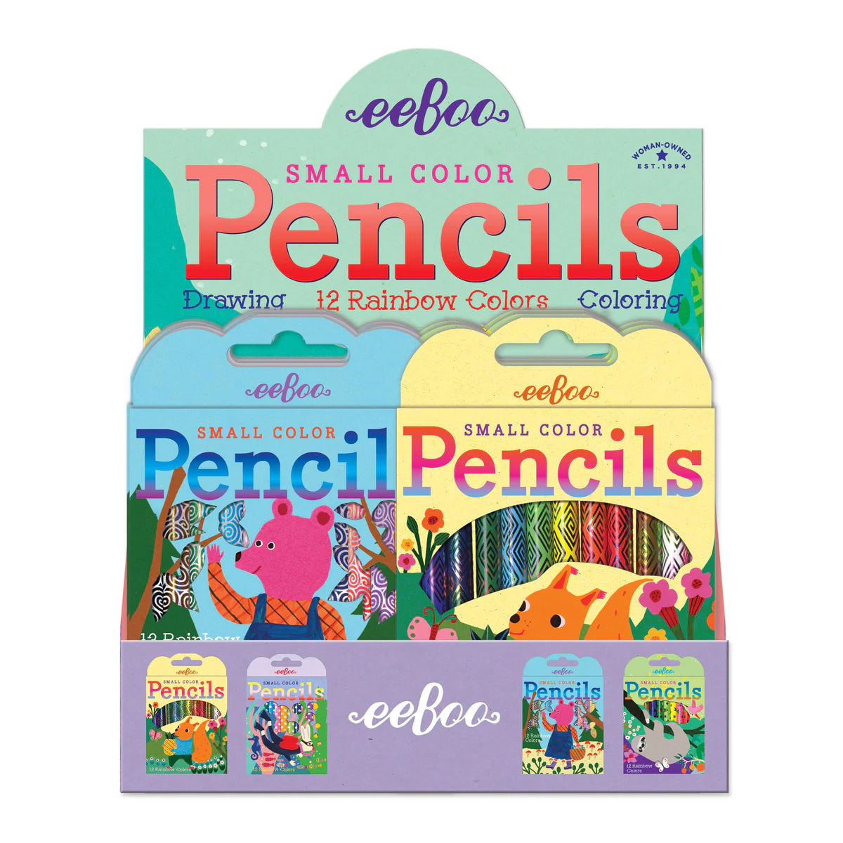 Small Colored Pencils Animals by eeBoo