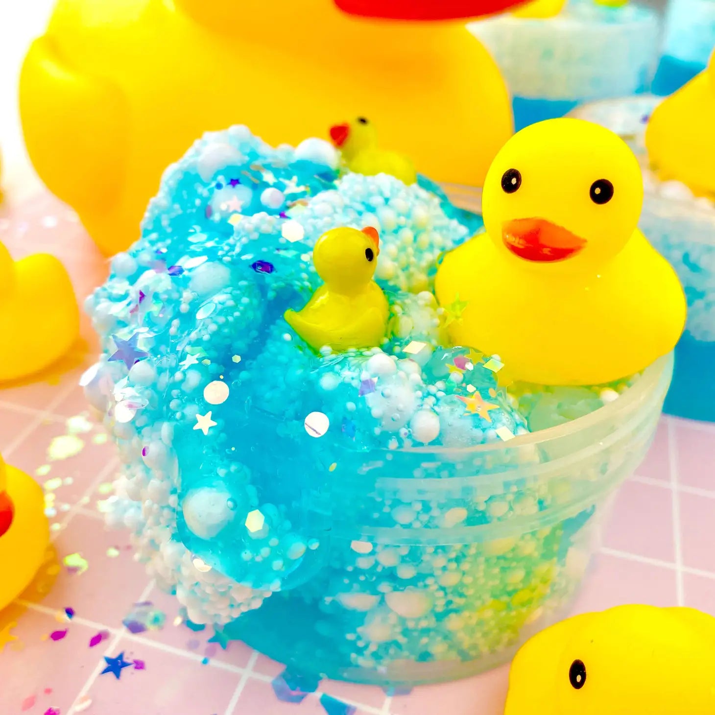 Squeaky Clean Bubble Bath Floam Slime by Kawaii Slime