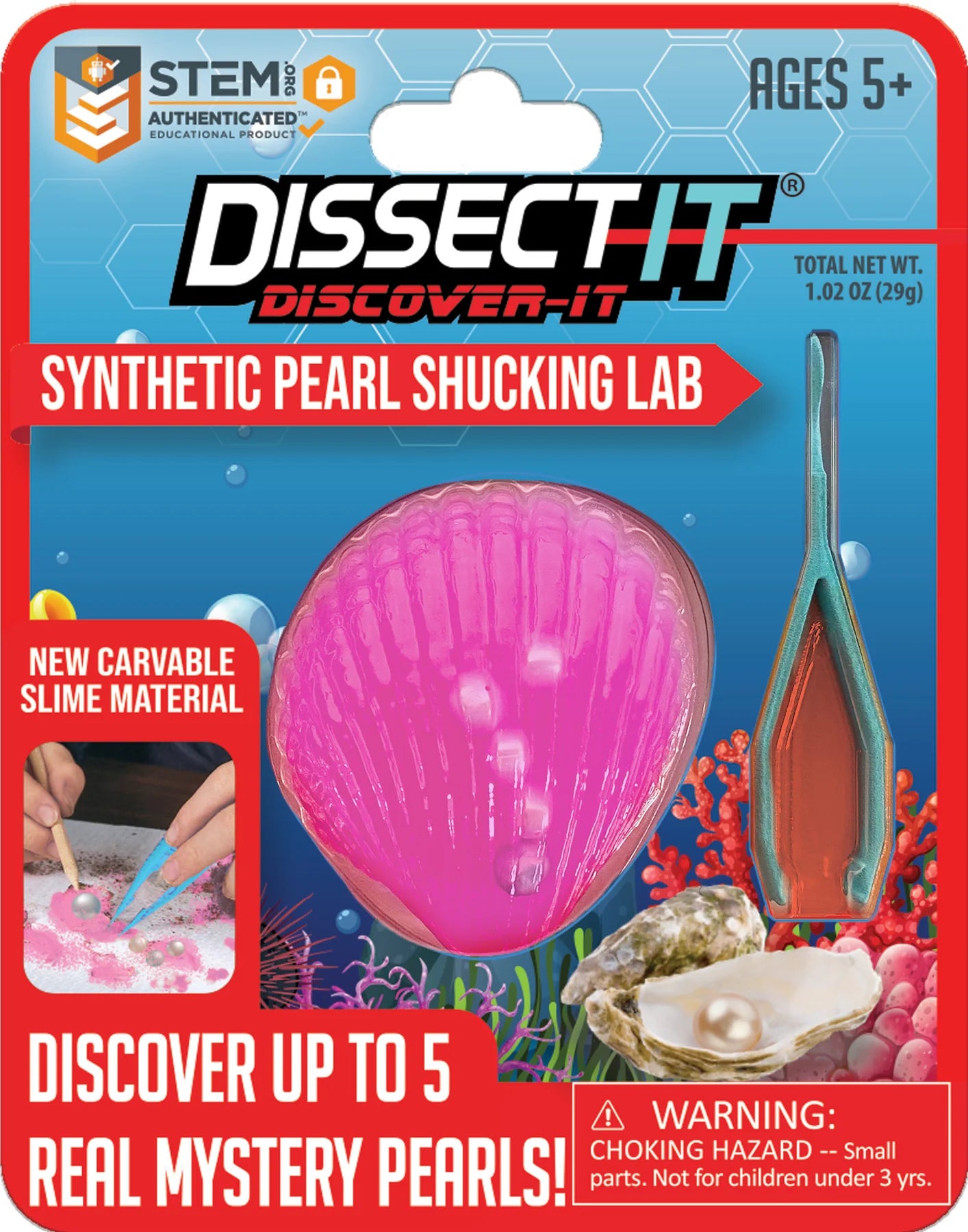 Dissect It: Synthetic Pearl Shucking Lab by Top Secret Toys #1124-9912