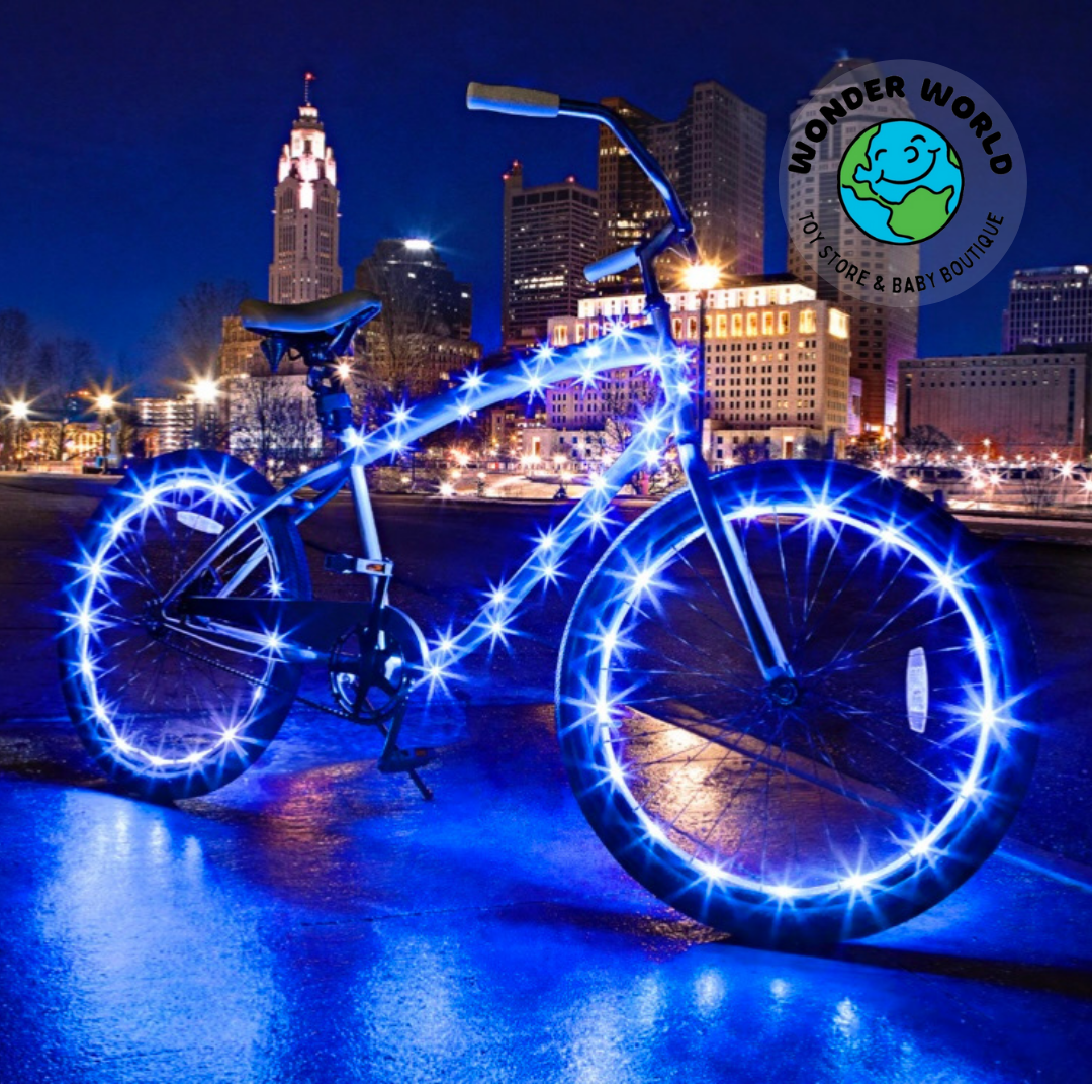 Blue Bike Lights Combo- 2 Wheels & 1 Cosmic by Brightz #L1727