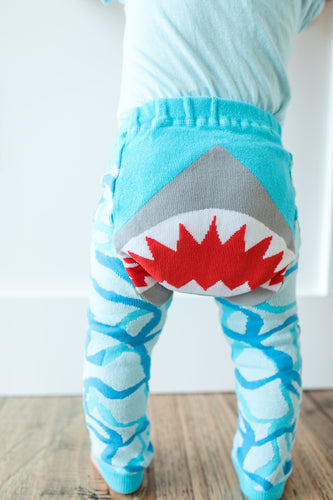 Shark Cotton Leggings by Doodle Pants