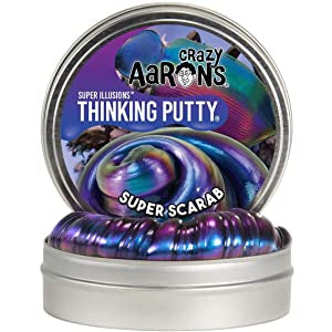 Super Scarab Illusions 4” Tin Thinking Putty by Crazy Aaron's