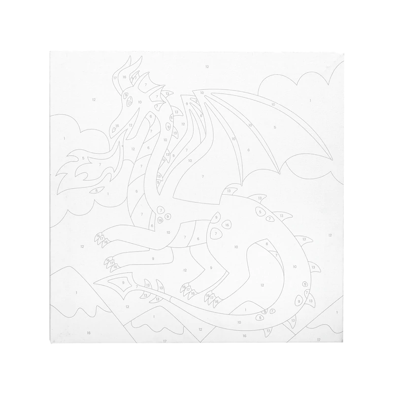 Colorific Canvas Kit: Fantastic Dragon by Ooly