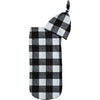 Cutie Cocoon- Matching Cocoon & Hat Set: Black & White Gingham by Itzy Ritzy