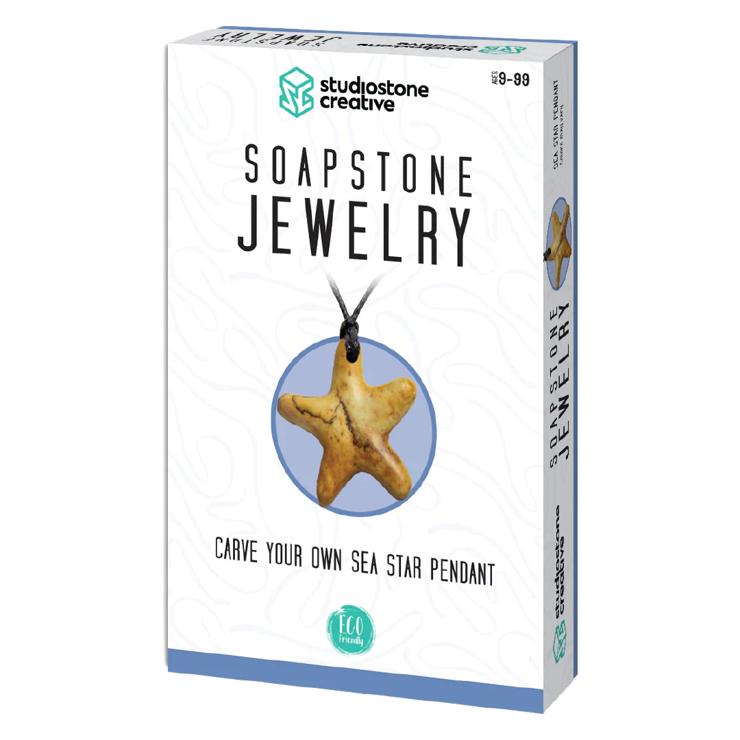 Star Pendant Soapstone Jewelry Kit by Studiostone Creative