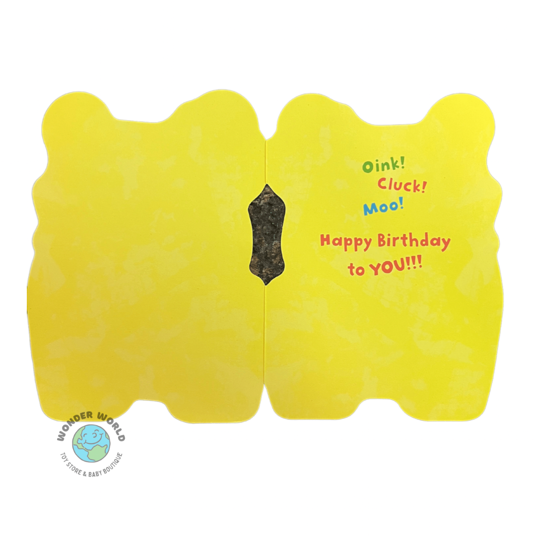 Birthday Tractor Die-Cut Birthday Card by Peaceable Kingdom