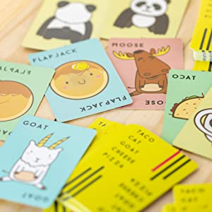 Taco Cat Goat Cheese Pizza On The Flip Side Card Game by Dolphin Hat