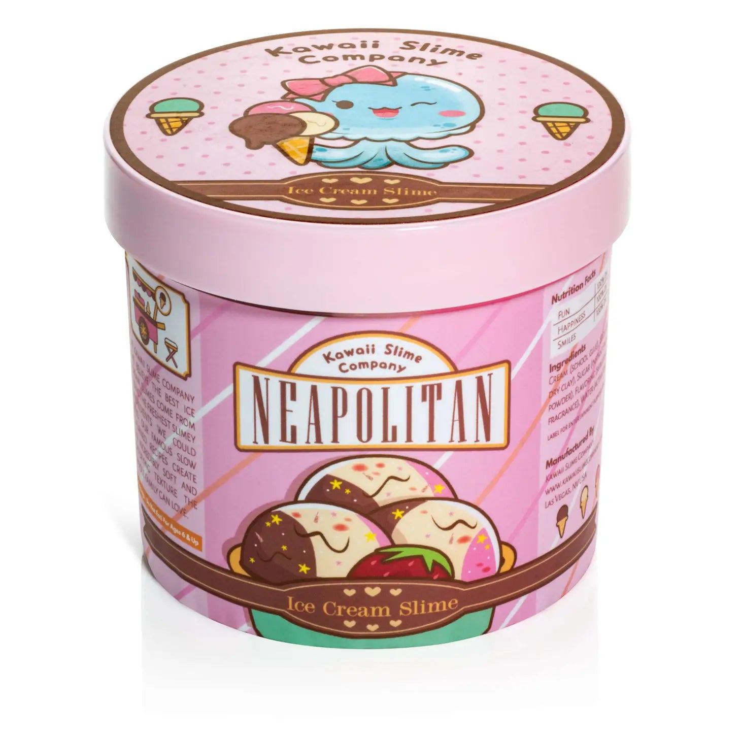 Neapolitan Ice Cream Slime by Kawaii Slime