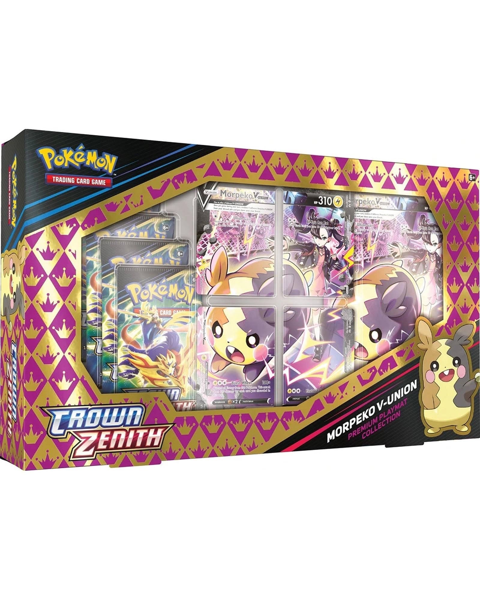 Pokémon Crown Zenith Morpeko V-Union Premium Playmate Collection Box #290-85181