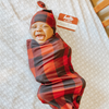 Cutie Cocoon- Matching Cocoon & Hat Set: Buffalo Plaid by Itzy Ritzy