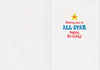 Sports Pattern Foil Birthday Card by Peaceable Kingdom