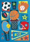 Sports Pattern Foil Birthday Card by Peaceable Kingdom