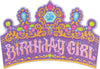 Birthday Girl Crown Glitter Card By Peaceable Kingdom