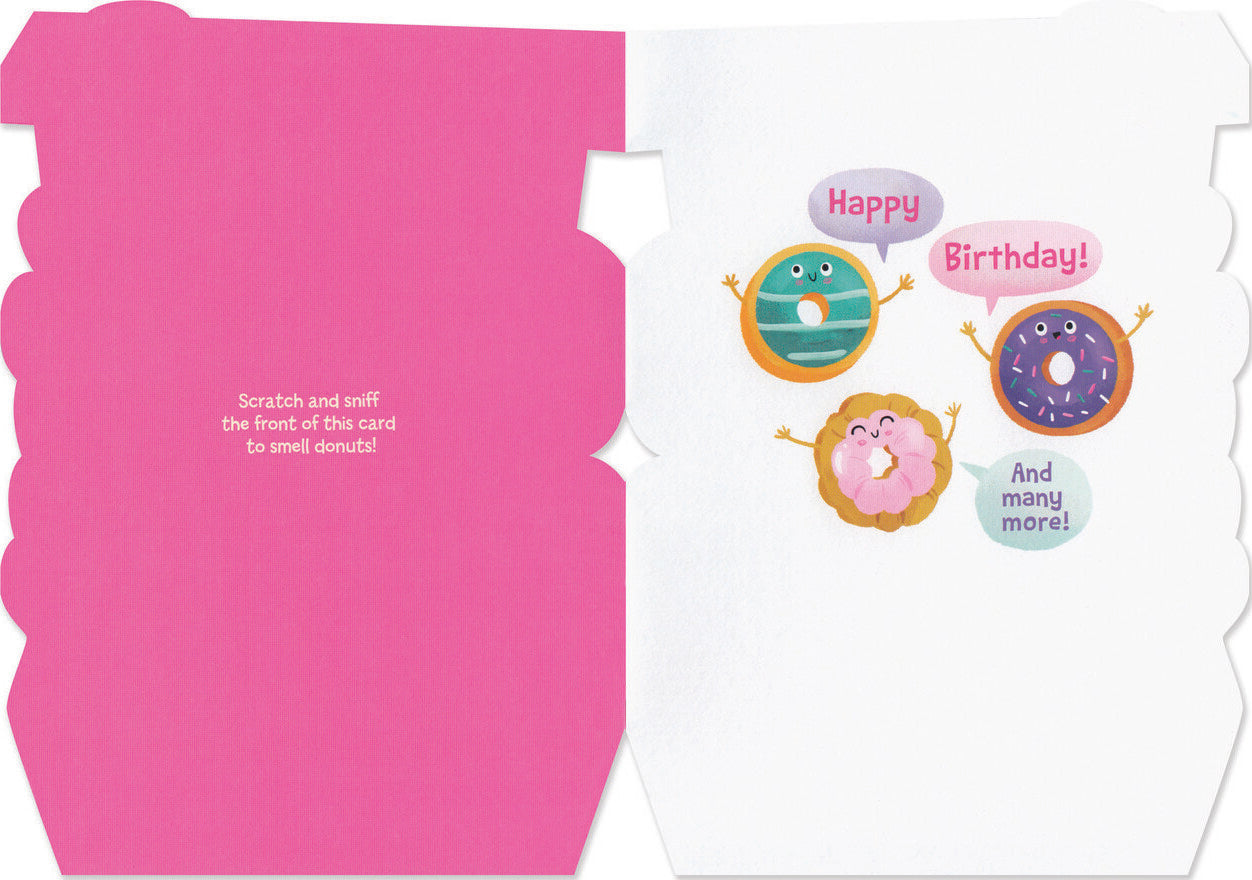 Scratch n Sniff Donuts Birthday Card by Peaceable Kingdom