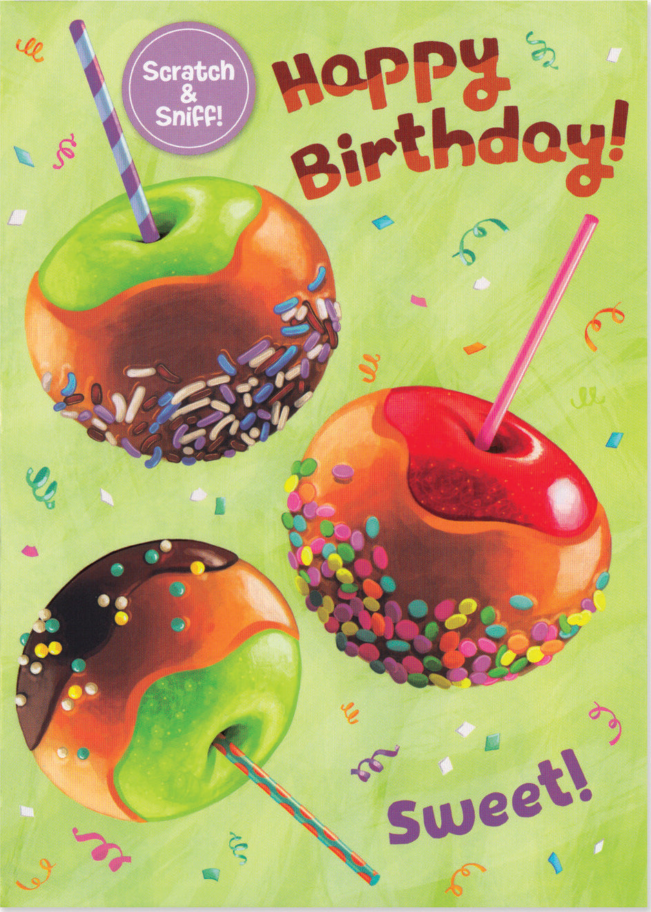 Candy Apple Scratch & Sniff Card